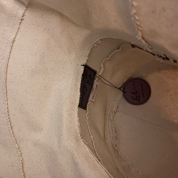 Lola canvas hat with bow - Picture 4 of 4